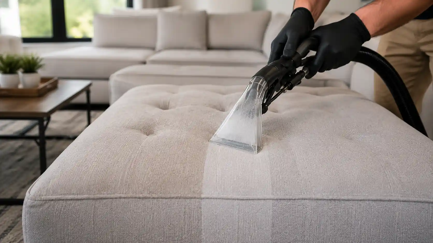 Professional ottoman cleaning